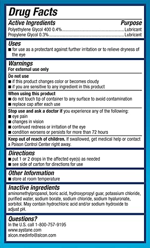 Systane Hydration Eye Drops for Dry Eyes (20ml)