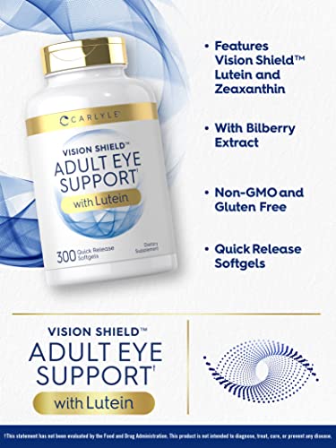 Carlyle Eye Support Capsules | 300ct | Non-GMO