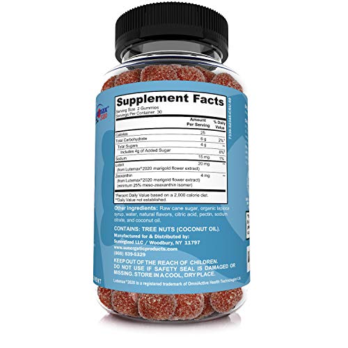 Lutein & Zeaxanthin Gummies for Eye Health