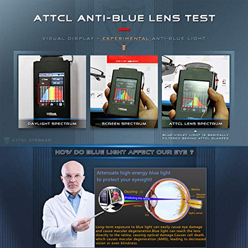 ATTCL Men's Blue Light Blocking Glasses BL8001