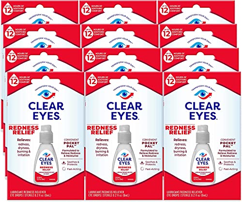 Redness Relief Eye Drops Pocket Pal (12 Pack)