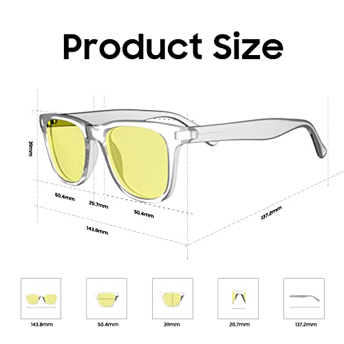 Blackview Blue Light Glasses for Women/Men, Blocking 99.44% Blue Light, Gaming Glasses, Computer Glasses, Anti-Glare & Anti-Fatigue Nano Resin Filters-BG602