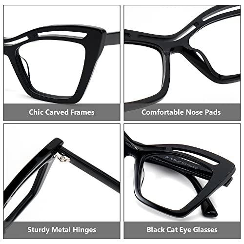 Trendy Zeelool Women's Cat Eye Glasses Frame