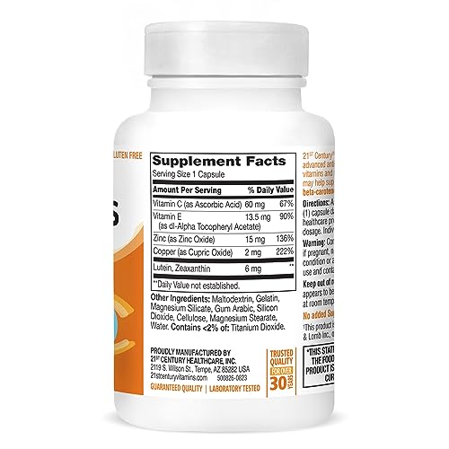 Healthy Eyes Capsules with Lutein and Zeaxanthin (60 ct)