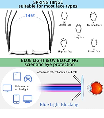 Stylish Blue Light Blocking Glasses for Men
