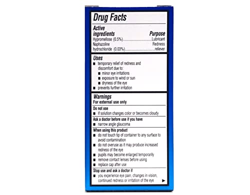 Bausch and Lomb redness relief drops (3 pack)