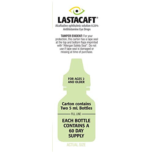 Lastacaft Eye Allergy Relief Drops, 120 Day Supply (2 Pack)