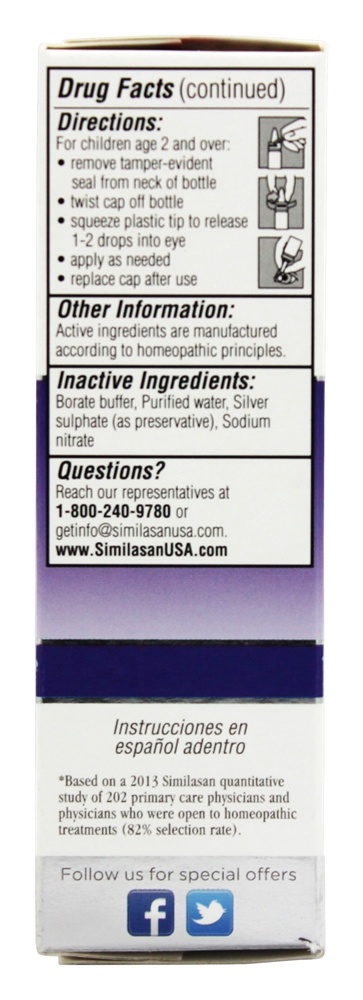 Similasan Kids Allergy Eye Relief Drops - Natural Solution