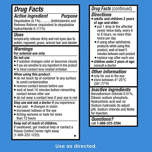 Eye Allergy Relief Drops - Olopatadine Hydrochloride Solution