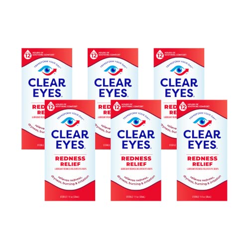 Clear Eyes Redness Relief Eye Drops (6-Pack)