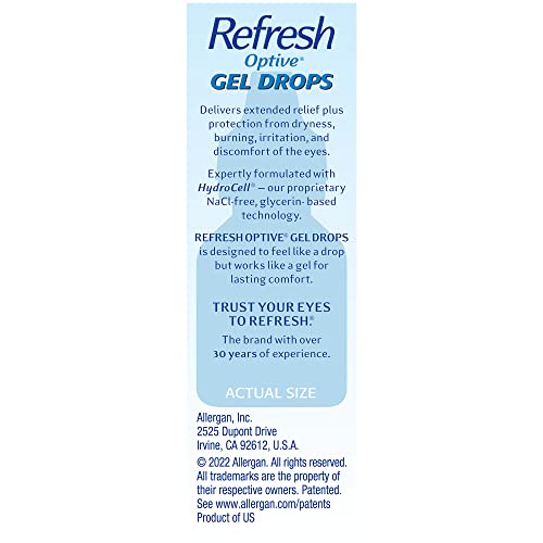 Refresh Optive Gel Lubricant Eye Drops