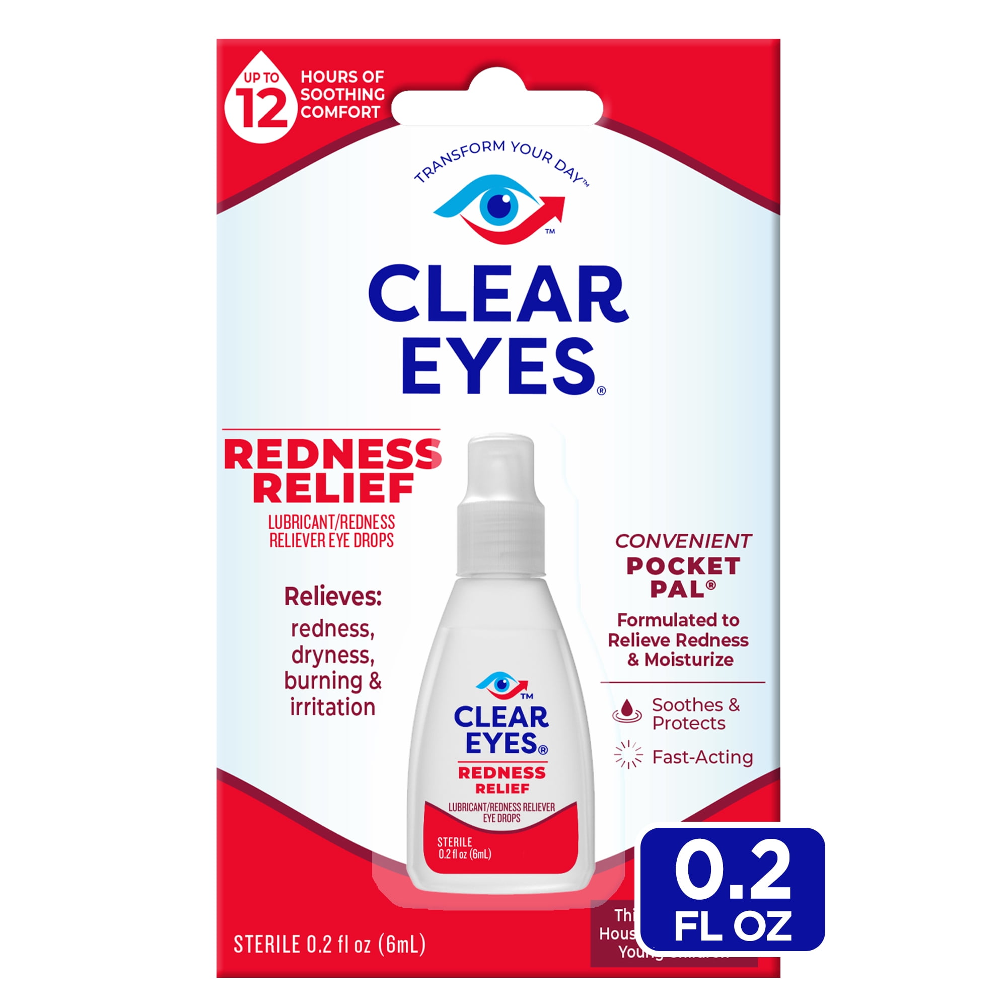 Redness Relief Eye Drops Pocket Pal (12 Pack)