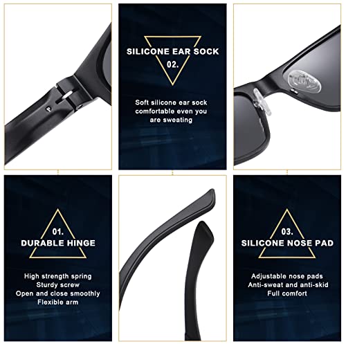 Men's Polarized Vintage Sunglasses with UV Protection