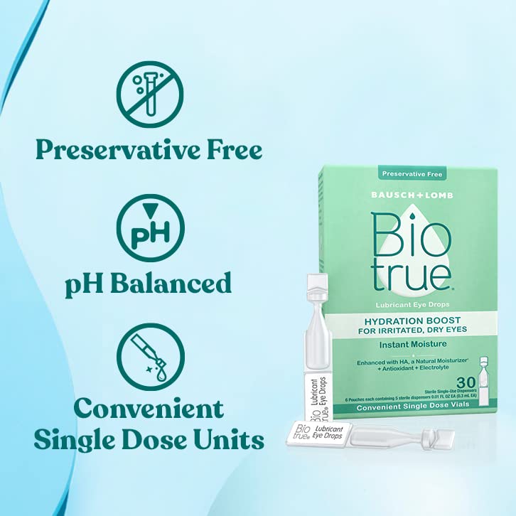Biotrue Eye Drops for Dry, Irritated Eyes (8 words)