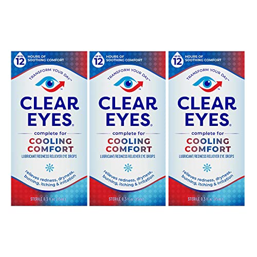 Redness Relief Eye Drops - 3 Pack