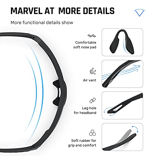 TOREGE Sports Sunglasses - Polarized & Durable