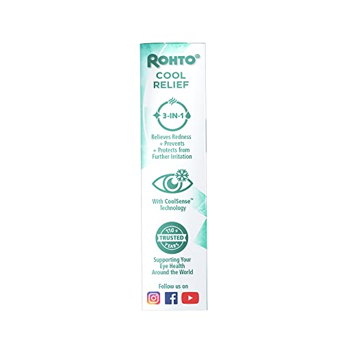 Rohto Cool Redness Relief Eye Drops - Pack of 3