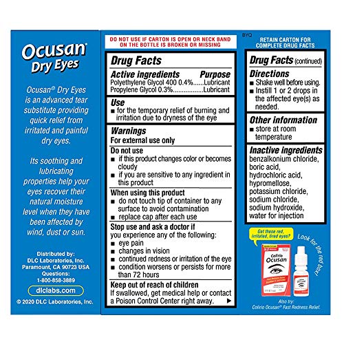 Moisturizing Eye Drops for Dry Eyes