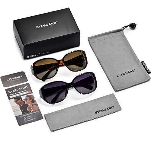 Women's Retro Polarized Sunglasses with UV400 Protection