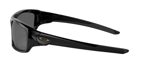 Oakley Men's Valve Sunglasses, Black/Grey Polarized