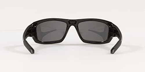Oakley Men's Valve Sunglasses, Black/Grey Polarized