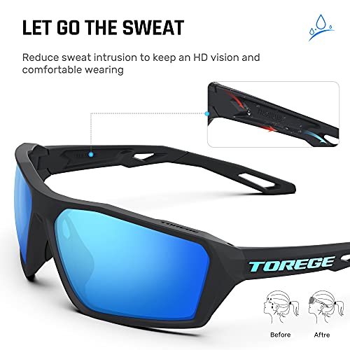 TOREGE Sports Sunglasses - Polarized & Durable
