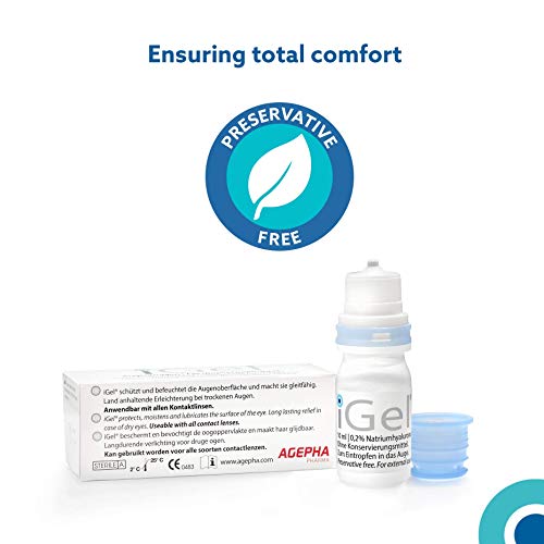 AGEPHA iGel® Moisturizing Eye Drops for dry eyes