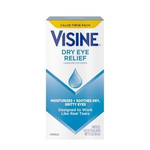 Visine Lubricant Eye Drops for Dry Eyes