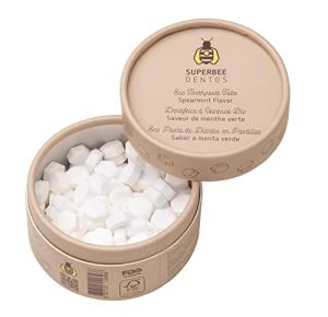 Eco-Friendly Spearmint Toothpaste Tablets for All Ages