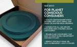 Eco-Friendly Wheat Straw Reusable Plates Set - 8 Pcs