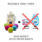 Rainbow Blast Wool Dryer Balls - 6 Pack Organic