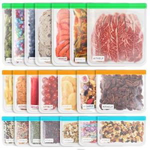 Eco-Friendly Food Storage Bags - 21 Reusable Units