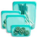 Eco-Friendly Silicone Food Storage Bags - 4 Pack