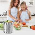 Eco-Friendly Steel Composter with Charcoal Filter