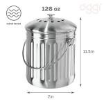Eco-Friendly Steel Composter with Charcoal Filter