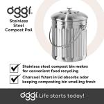 Eco-Friendly Steel Composter with Charcoal Filter