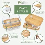 Eco-Friendly Glass Meal Prep Containers with Bamboo Lids