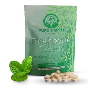 Vegan Zero Waste Fluoride Toothpaste Tablets - 60 Count