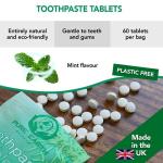 Vegan Zero Waste Fluoride Toothpaste Tablets - 60 Count