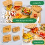 Eco-Friendly Glass Food Storage Containers - 4 Set