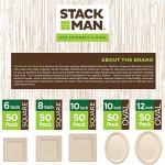 Compostable 9" Paper Plates - 125 Pack