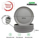 Eco-Friendly Wheat Straw Dinner Plate Set - 8 Pieces