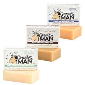 Grown Ass Man Co. - Eco-Friendly 3-in-1 Shampoo Bar