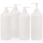 Reusable Eco-Friendly Shampoo and Conditioner Bottles - 4-Pack