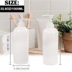 Reusable Eco-Friendly Shampoo and Conditioner Bottles - 4-Pack
