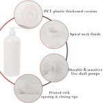 Reusable Eco-Friendly Shampoo and Conditioner Bottles - 4-Pack