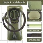 2L Military Green Hydration Bladder for Outdoors