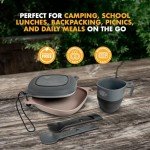 UCO 6-Piece Camping Mess Kit with Spork