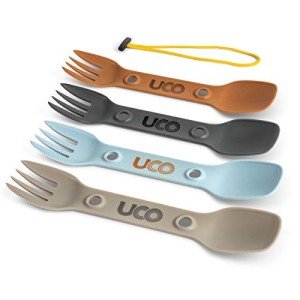 UCO 3-in-1 Utility Spork Set, 4-Pack