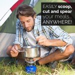 4-in-1 Portable Camping Utensils Set - Green